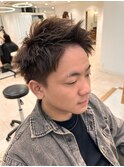 メンズ、刈り上げなしショートスタイル