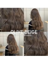 ミント(mint)&nbsp;【ブリーチなしダブルカラーのふわふわオリーブベージュ＊】