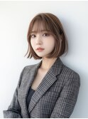 小顔ボブ#髪質改善#白髪ぼかし#鎌倉#40代#50代#グレージュ