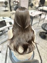 アクション 心斎橋店(ACTION)&nbsp;ブリーチ無しオリーブグレージュ　透明感カラー　レイヤーカット