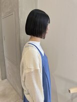 ヨーク(YOKE)&nbsp;YOKE 切りっぱなしボブ丸くないボブ縮毛矯正ぱつっと髪質改善
