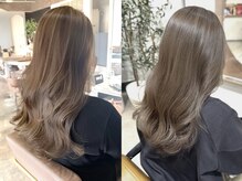 大阪福島｜ブリーチなし透明感カラー
