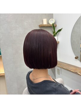 シアエミュー 新越谷店(SHEER emu) 【seina】ボルドー×ボブ