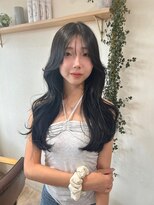 ゼスト 中野店(ZEST)&nbsp;【ZEST中野/Hikaru】重く見えない透明感カラー/オリーブブラック