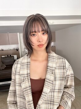 ニュイアン(nuian)の写真/外国人の地毛のような“柔らかく透けるカラー”が叶う☆お客様の髪質、もともとの髪色に合わせて薬剤を調整