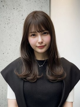 エレノア トーキョー 恵比寿(ELEANOAH TOKYO) 暗めカラー内巻きカールデザインカラー