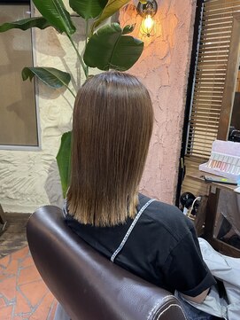 ロッソバイアルター 鎌取(ROSSO by aL-ter) 【ハイライト/くびれヘア/アプリコットオレンジ】千葉香奈