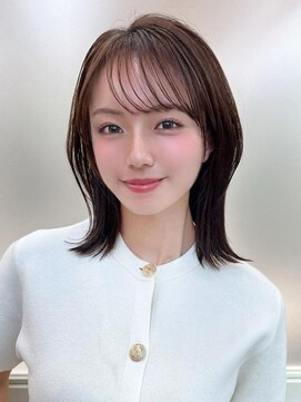 アフロート エル 錦糸町(AFLOAT L) 暗髪で出せるこなれ感！フェイスレイヤー×ナチュラルセミロング