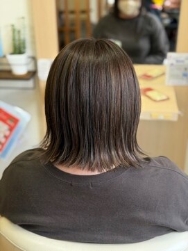 アメイジングヘアー 中沢店(AMAZING HAIR) ボブ×グレー系カラー