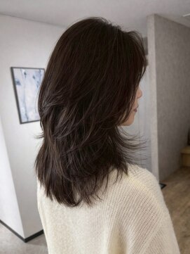 エトワ 中央店(etoi) 大分ミディアムボブレイヤー軽め韓国レイヤーくびれスタイル