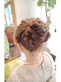 ボリュームおだんごヘアセット