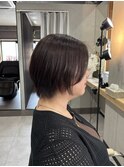 30代40代50代縮毛矯正ショート前髪なし