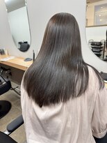 クララジャパン ナベシマ(CLALA JAPAN Nabeshima)&nbsp;縮毛矯正　質感ストレート　髪質改善カラー　顔まわり　ブリーチ