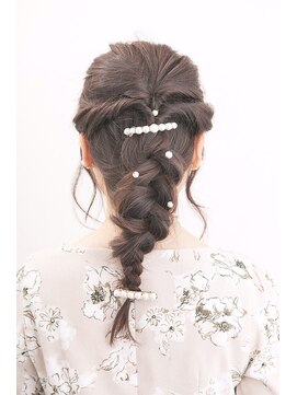 アイルビーヘア(I'll b hair) 【下北沢＊I'll b hair＊】ゆるふわ編み込みダウンスタイル