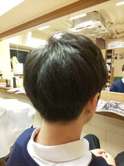 【HOMME HAIR 丸山】 ニュアンスマッシュ ショート スタイル