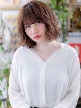 カバーヘア ブリス 戸田公園西口店(COVER HAIR bliss) *bliss戸田公園*しっかりカール×3Dカラーの外国人風大人ボブa!