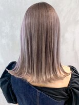 アイティー バイ アルバム 中野店(IT by ALBUM) グレージュロング_オリーブカラーハイライトカラー_ba305022