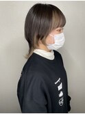 マッシュウルフ インナーカラー プラチナベージュ