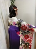 ボブ卒業式袴アレンジ　【ヘアアレンジ　立川/立川南/八王子】