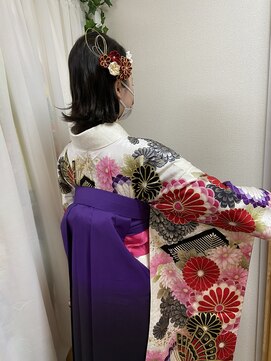 ロカット サロン(Roquat Salon) ボブ卒業式袴アレンジ　【ヘアアレンジ　立川/立川南/八王子】