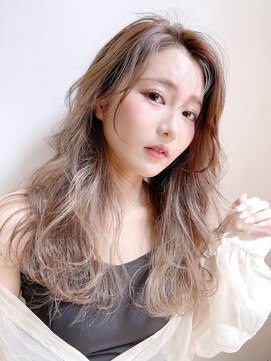 アルバム 銀座(ALBUM GINZA) ふわふわカーリーロング_テラコッタくすみブルーミニウルフ_8792