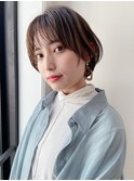 <小顔になれるカット> 丸みショートヘア [池袋]　