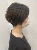 簡単スタイリング◎丸み×くびれショート