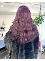 ディーカヘアーセンダイ(Di KA HAIR sendai) mauve purple/パープルカラー/ロングハイトーン/ブリーチ/韓国風