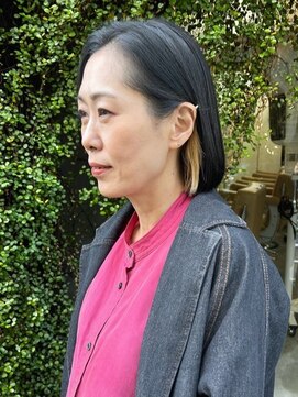 カゼ ダイカンヤマ Kaze DAIKANYAMA 抜きっぱなしイヤリングカラー/重めボブ/大人ボブ