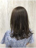 カーキアッシュ×レイヤーカット【TELA HAIR四街道】