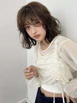 ファルベ(Farbe)&nbsp;ホワイトグレージュ/ミニウルフ/デジタルパーマチェリーブラウン