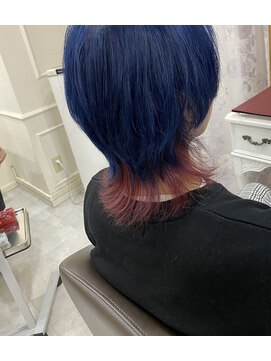 ファクトリーファイブ(Factory5) 【Factory5デザインカラー】ウルフ裾カラーブルー×ピンク