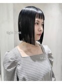 オン眉ボブ_切りっぱなし_タッセルボブ_ミニボブ