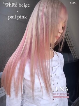 イエナ 渋谷(IENA) デザインカラーケアブリーチダブルカラーピンクベージュカラー