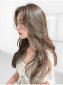 クラゲヘアー/オリーブグレー/小顔/ココアベージュ［大宮］