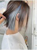 【NAiVE HAIR 北原】インナーカラーブルー