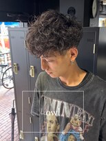 アウル 心斎橋(owl)&nbsp;シャドウパーマ/刈り上げ/メンズカット/メンズパーマ/men's