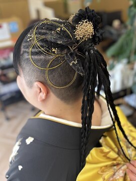 成人式前撮りヘアセット