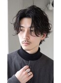 フェザーパーマフェザーショート韓国へアセンターパート