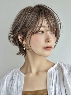 ハーツ(Heart's) 大人ショートボブ白髪ぼかし脱白髪染め40代50代60代♪