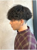MEN’S/リバースセンターパート/ニュアンスパーマ/群馬高崎