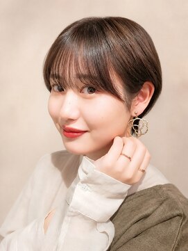 アンディスクローズドアドレスサロン(Undisclosed Address Salon by Kirsche) 垢抜けショートボブ　シースルーバング×丸みショート