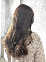 ネウィ 宮崎店(newi)&nbsp;まろやかモカブラウン☆毛先ウェーブが上品なツヤ髪ロング