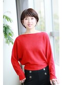 大人可愛いショートボブ