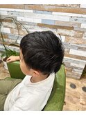 小学生カット、ツーブロック×アシメスタイル