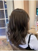 【bel.高野】グレージュカラー/シルキーベージュ/斜めバング