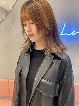 ロンドポレール 北千住(Lond polaire) ウルフレイヤーカット×オリーブベージュ