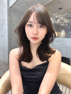 ロンドローズ 名古屋(Lond damaskRose) リフトレイヤー センターパート ブリーチ縮毛矯正 ヨジャドル9