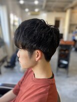 ソイクフ(SOY KUFU)&nbsp;MEN’S HAIR マッシュパーマアッシュブラックカルマパーマ