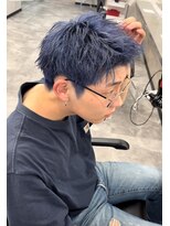 オム ブランシェ(HOMME BLANCHE’)&nbsp;【SHIN】スパイキーショート×ブルーカラー